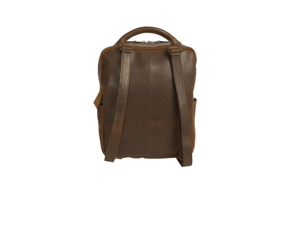 STS Ranchwear Catalina Croc Mini Backpack - Brown Leather Crossbody Bag for Women | Perfect for Travel, Shopping & Everyday Use