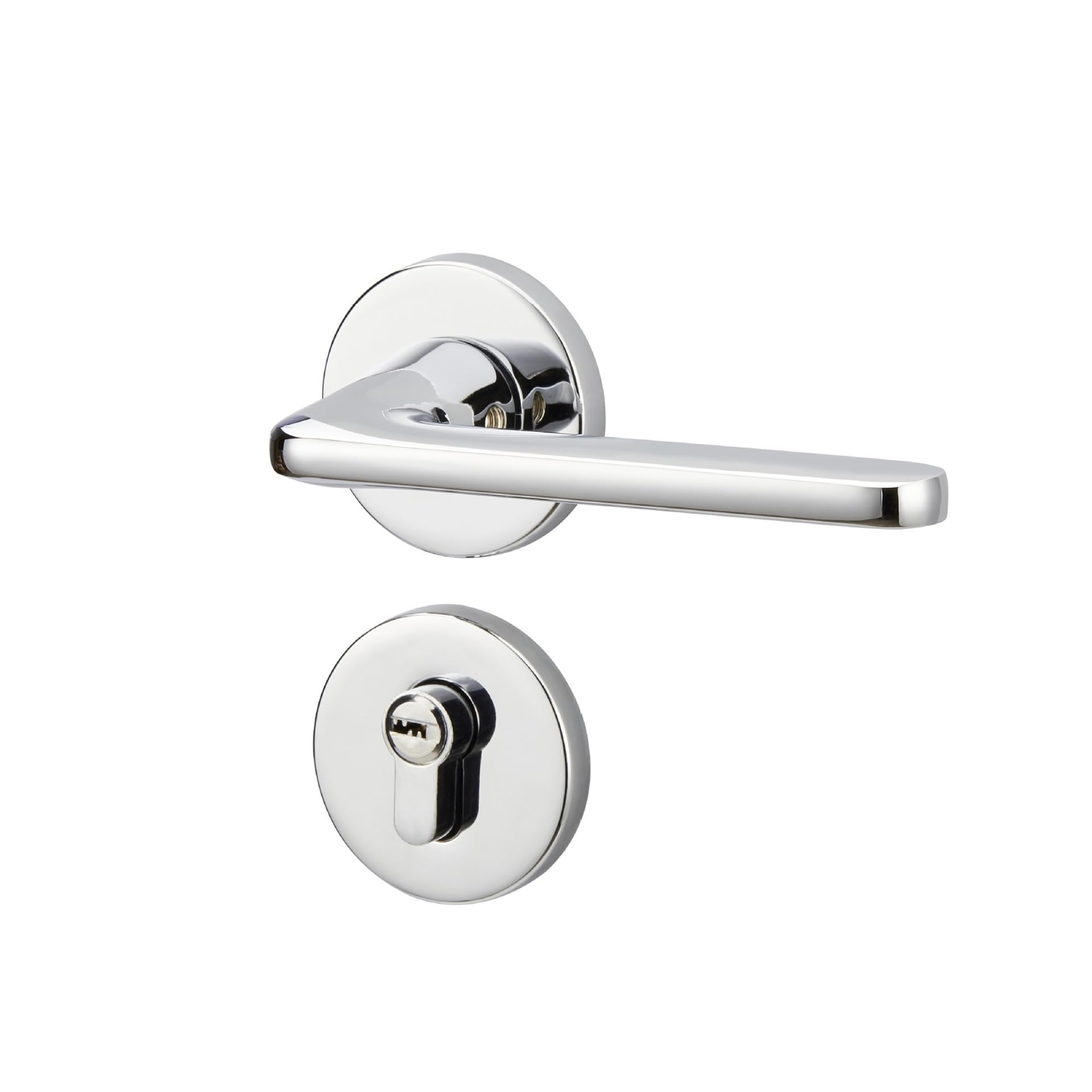 **Magnetic Silent Door Lock - Zinc Alloy Handle for Home & Bedroom - Split Lock Design for Solid Wood Doors (Size A01-18) - Perfect for Privacy & Noise Reduction**