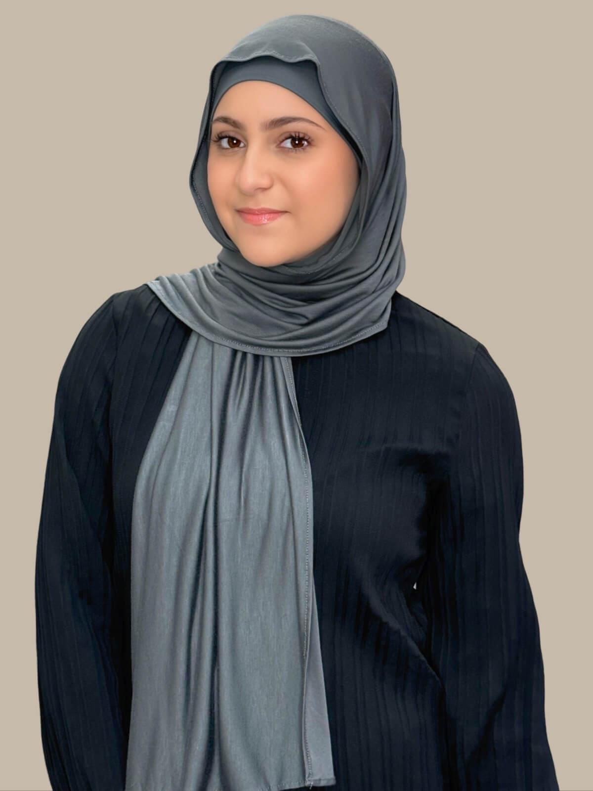 Premium Jersey Hijab for Women - Modish Girl Pebble Grey Scarf - Comfortable & Stylish for Daily Wear, Work, and Special Occasions