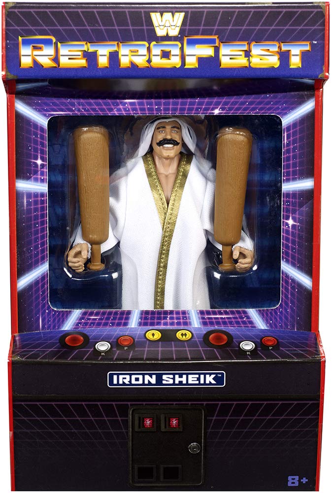 WWE Elite Exclusive Iron Sheik Wrestling Action Figure - Limited Edition Collectible Toy for WWE Fans & Wrestling Enthusiasts - Perfect for Display, Gifts, and Play Battles