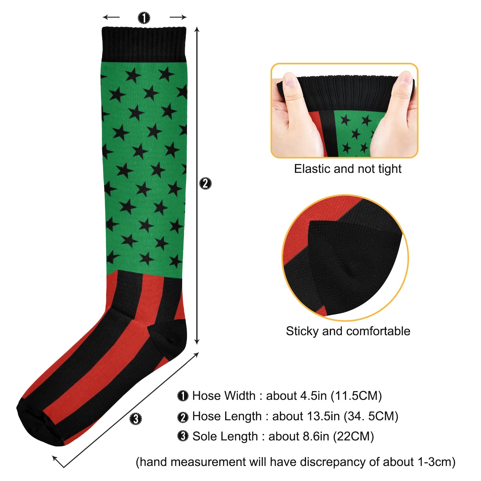 BGXW Compression Socks for Women & Men - 20-30mmHg Graduated Support Knee High Socks for Circulation, Travel & Running - 1 Pair Pack (Black) - Perfect for Nurses, Athletes & Long Flights