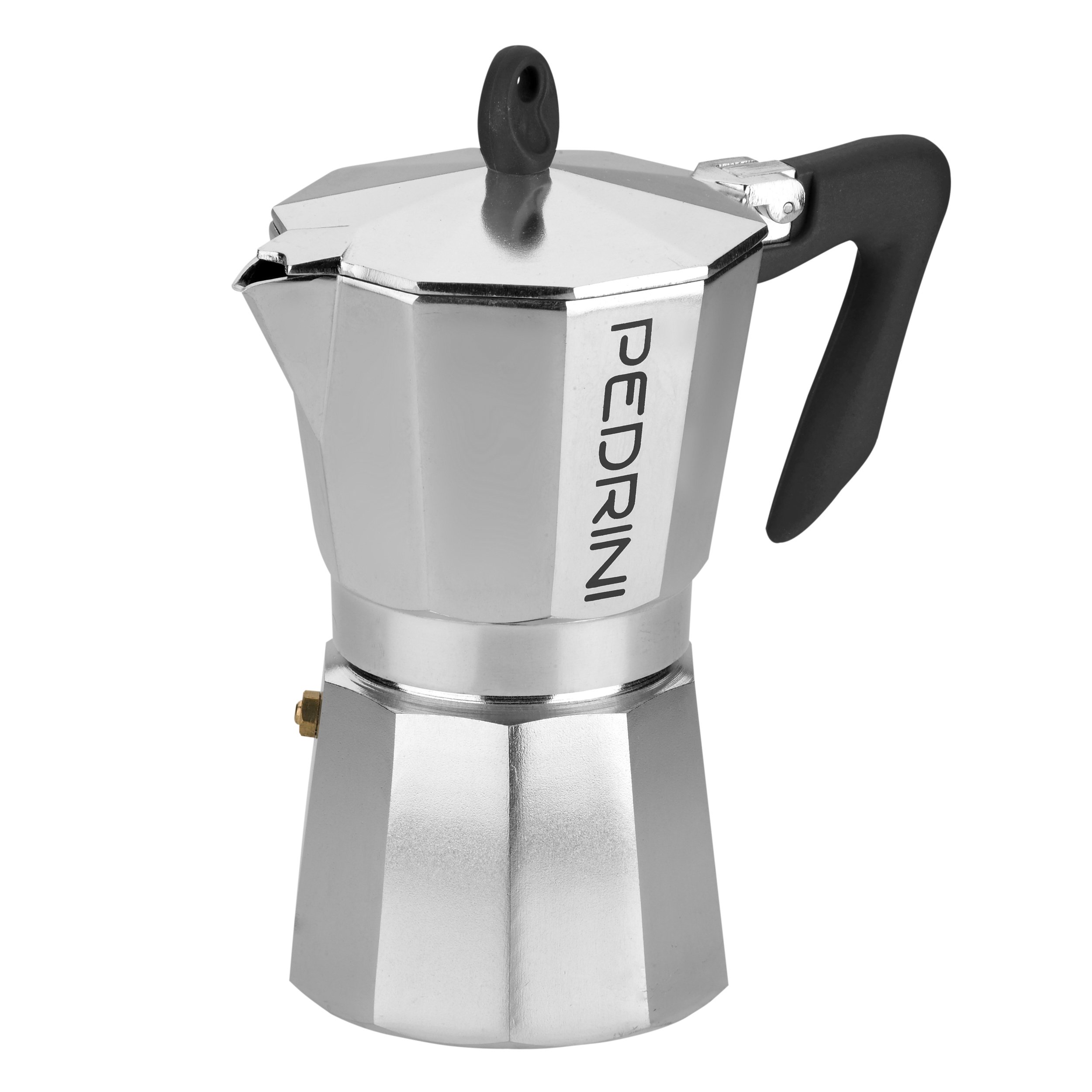 Pedrini 9084-3 Italian Stovetop Espresso Coffee Maker - 6 Cup Moka Pot for Perfect Home Brewing | Ideal for Camping, Office & Gifts