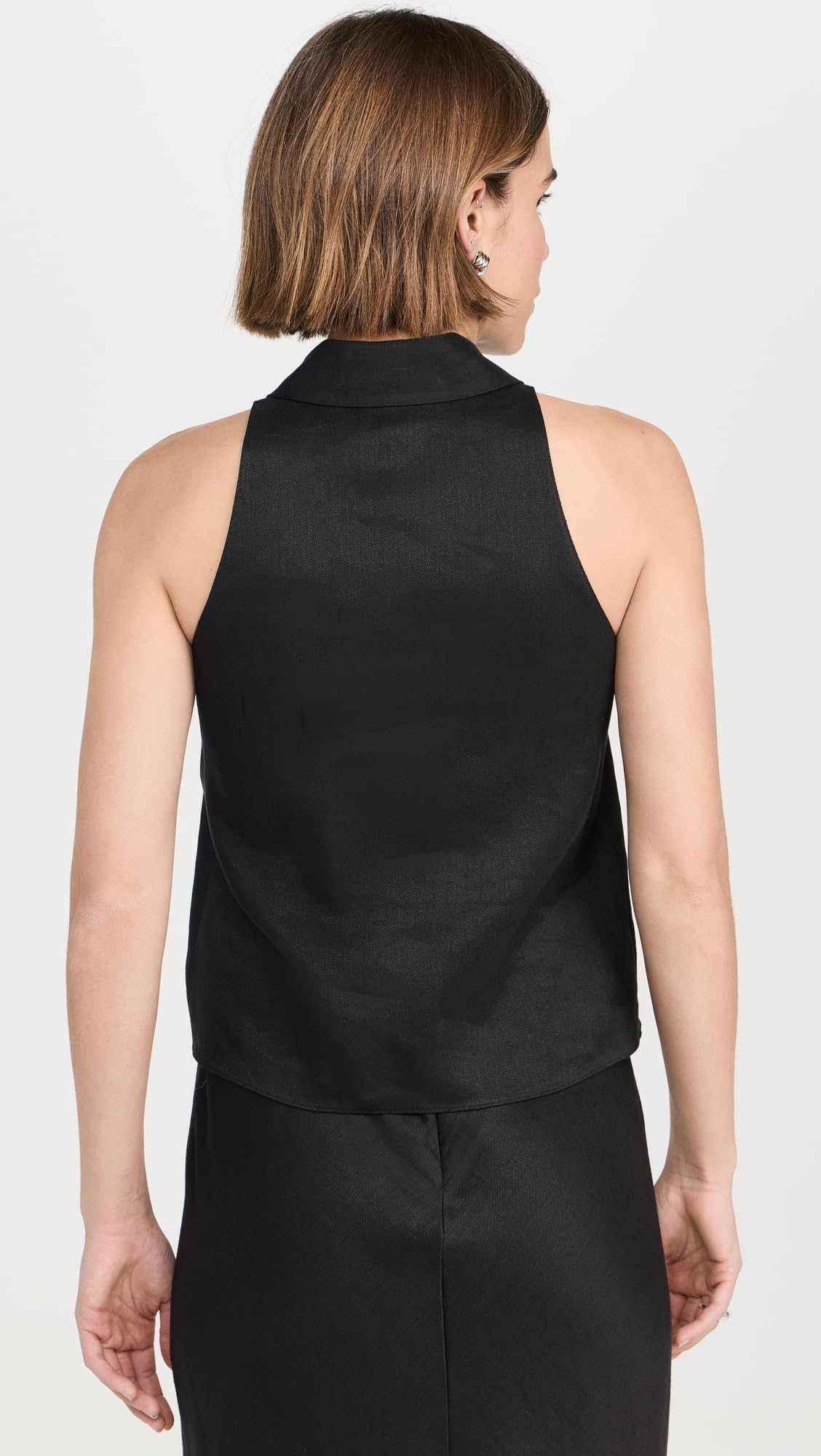 Theory Women's Halter Neck Shirt - Elegant Sleeveless Blouse for Summer | Office Wear & Casual Outfits | Perfect for Work, Date Night & Vacation