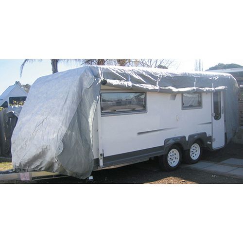 Extra Small Caravan Cover 4.2-4.8M (14-16FT) - Waterproof UV Protection for Travel Trailers & Campers - Perfect for Outdoor Storage & Winter Protection