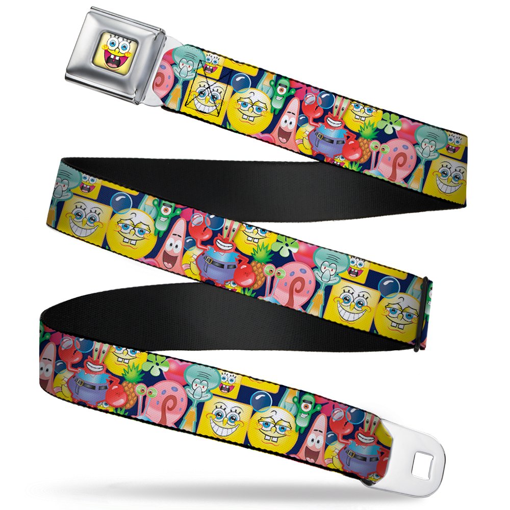 SpongeBob Expressions & Friends Stacked Seat Belt Buckle - 1.0