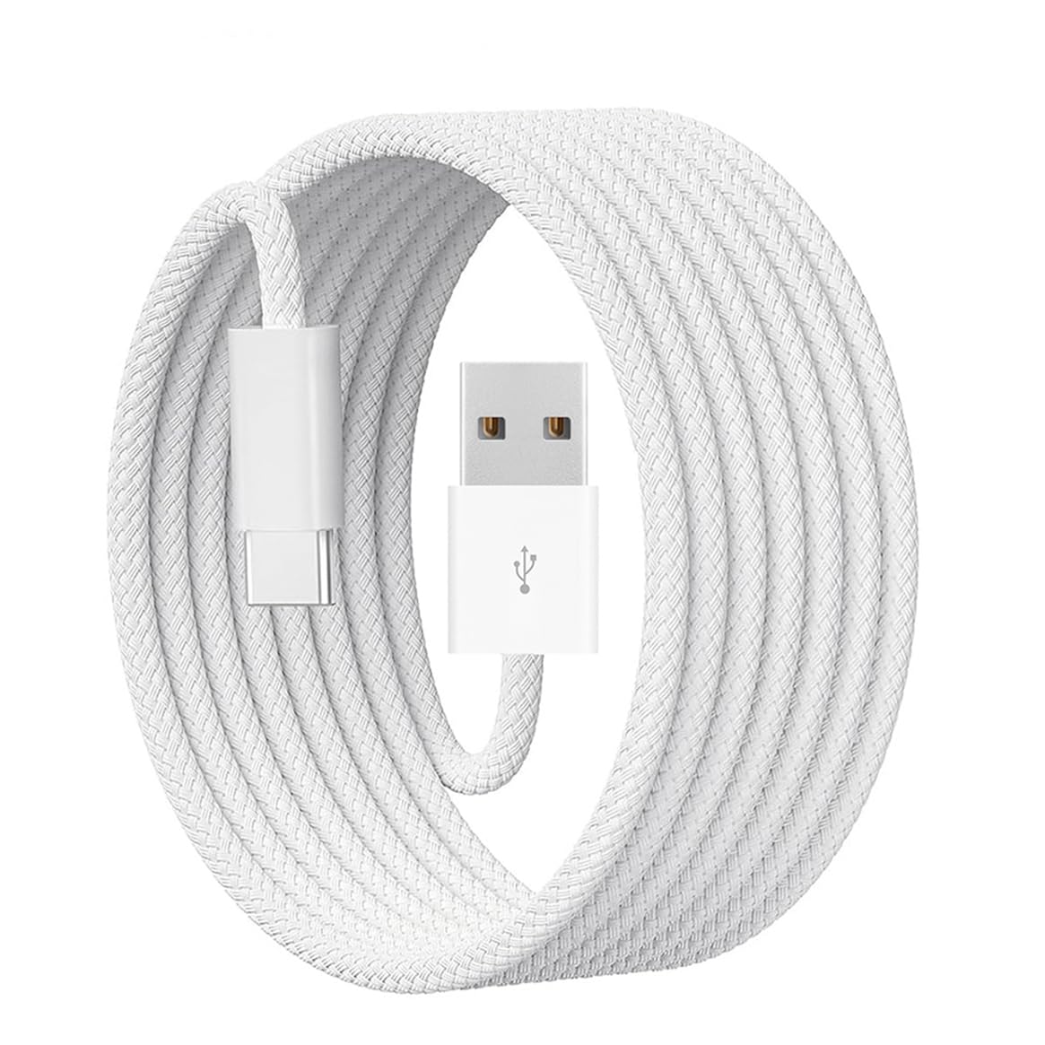 Premium Braided USB-C to USB-A Fast Charging Cable for Apple iPhone 16/15 Pro Max - Durable Nylon Woven CarPlay Charger Cord - Compatible with iPhone Charging & CarPlay System - Perfect for Home, Office & Car Use