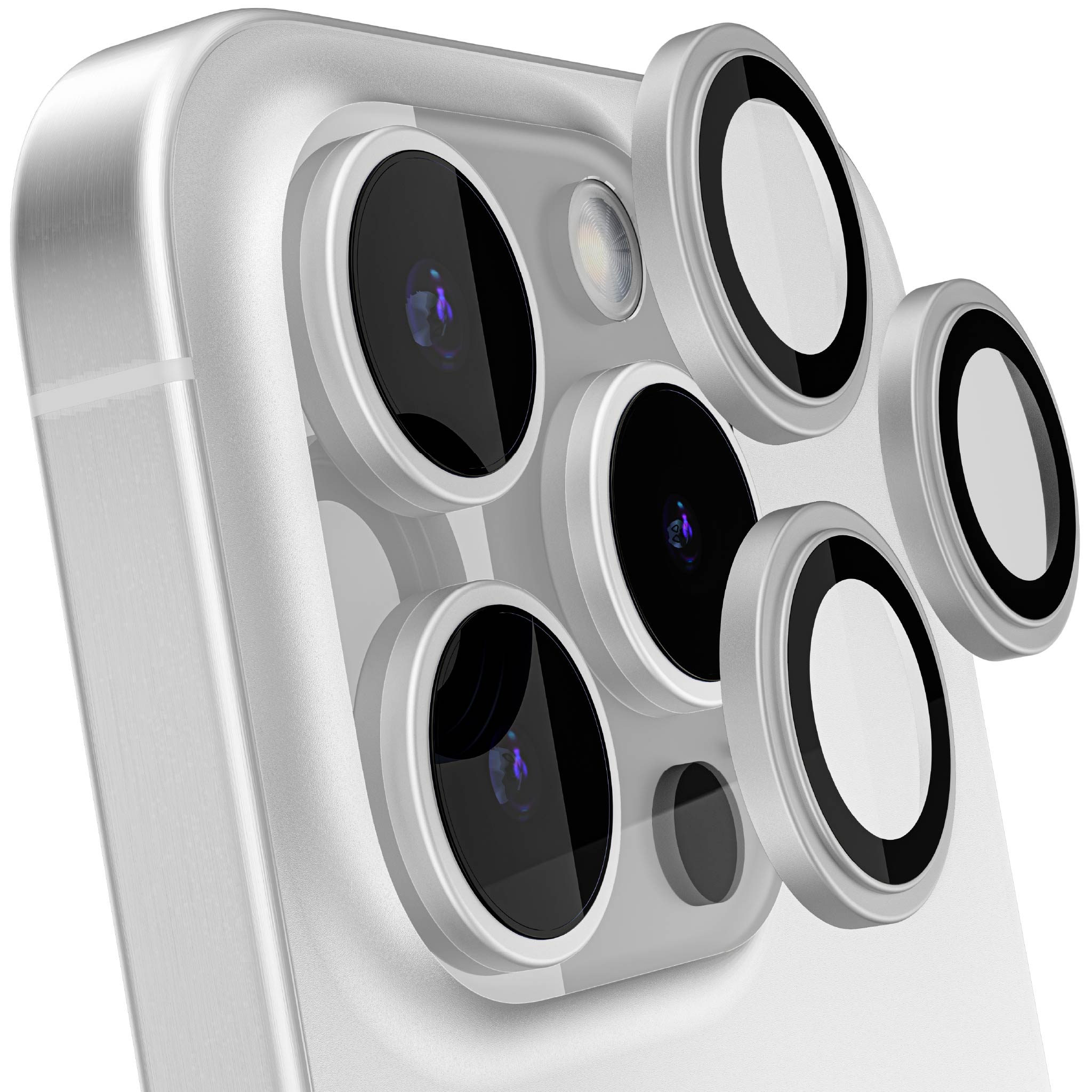 iPhone 15 Series Tempered Glass Camera Lens Protectors - Shatterproof HD Clear Screen Protector for iPhone 15/15 Plus/15 Pro/15 Pro Max - Perfect for Outdoor Photography & Travel Protection