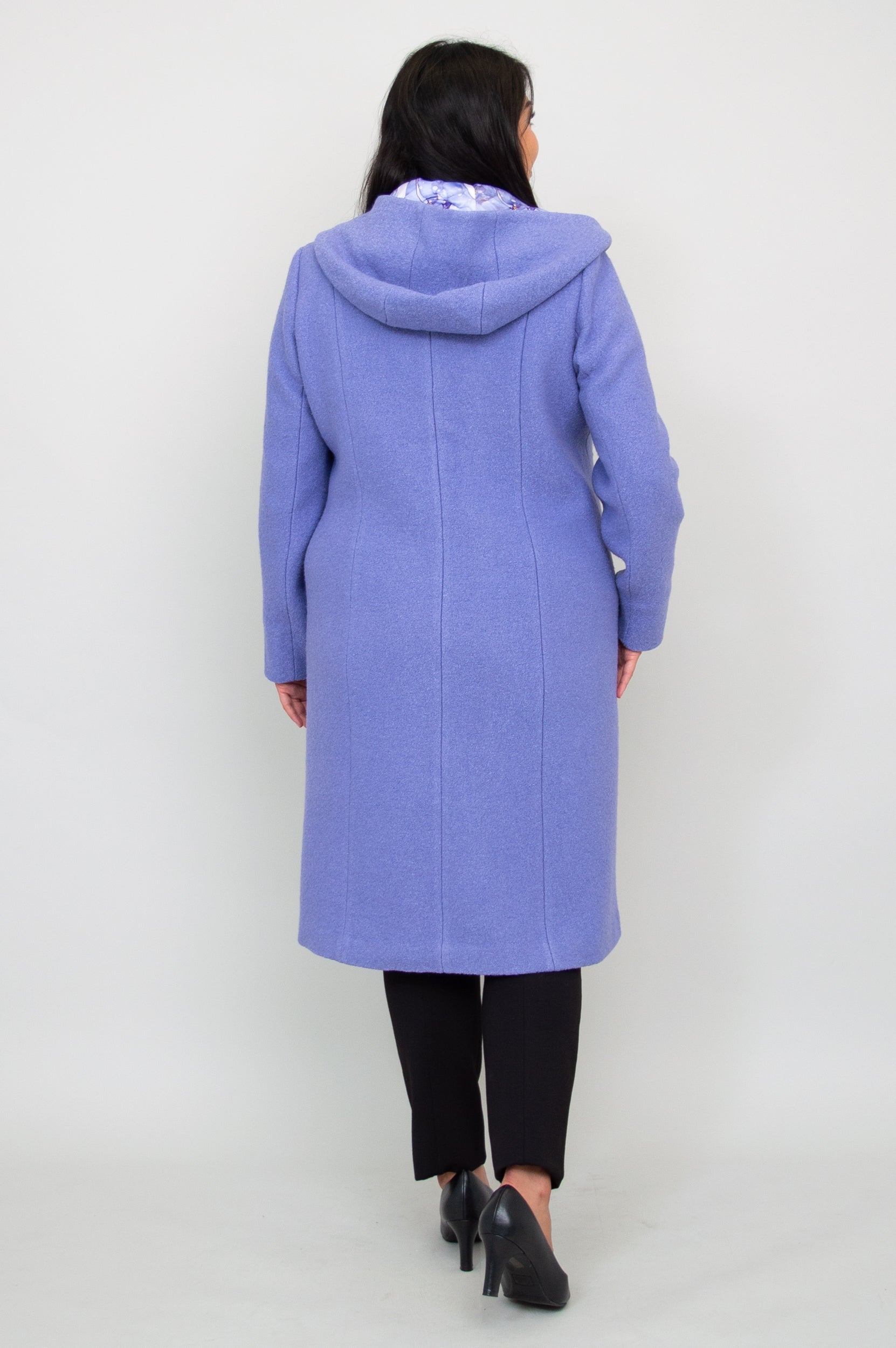 Stylish Britt Coat in Amethyst - Premium Boiled Wool Jacket for Women | Perfect for Fall & Winter Fashion, Office Wear, and Outdoor Activities
