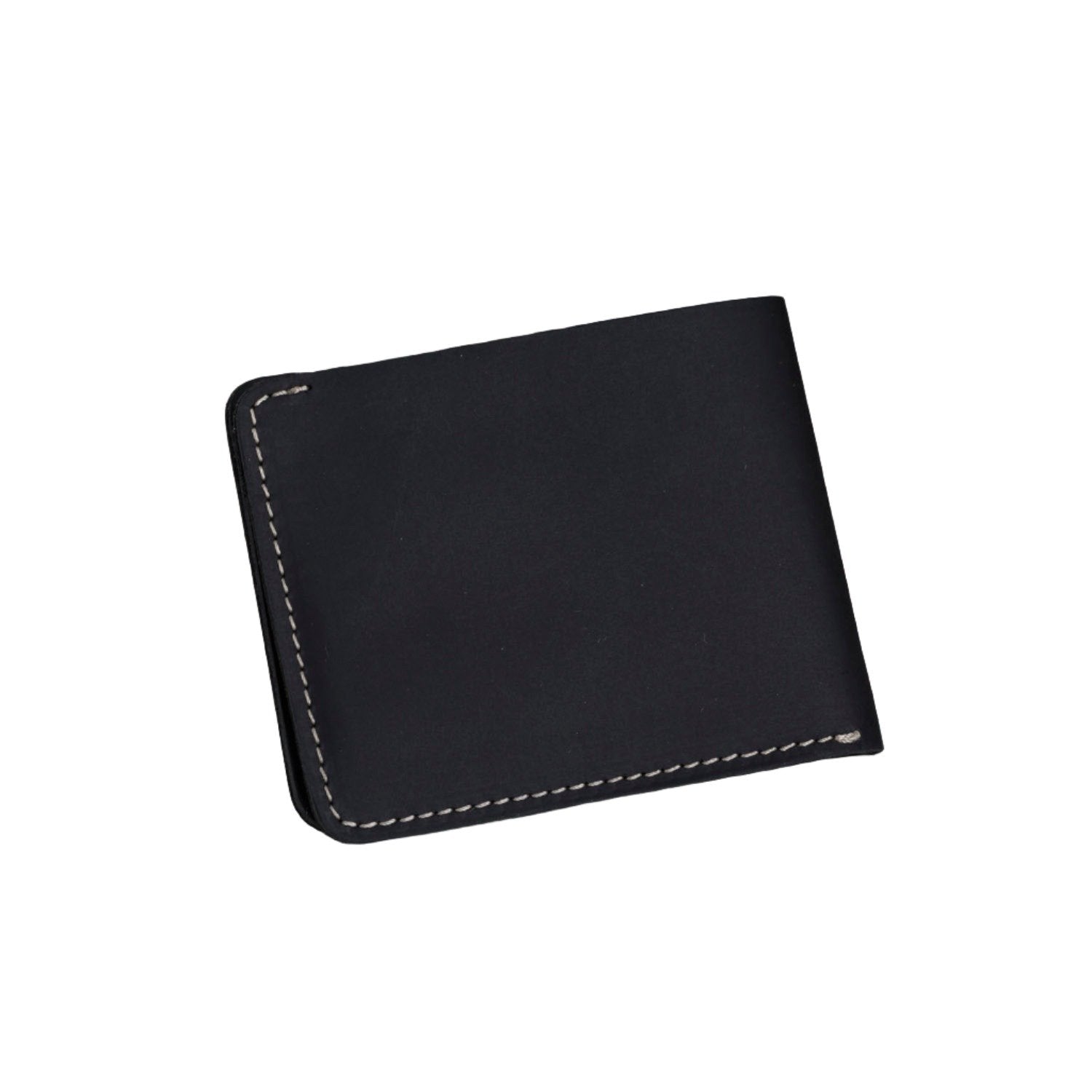 Slim Black Leather Wallet for Men - RFID Blocking Minimalist Front Pocket Wallet - Perfect for Travel, Business & Everyday Carry