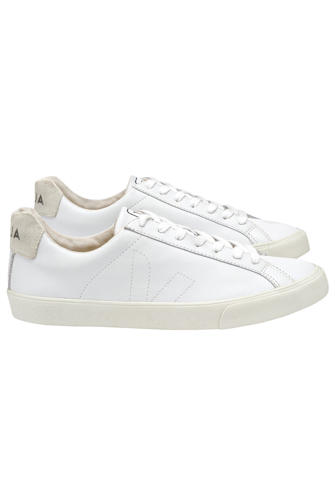 Esplar Genuine Leather Sneakers - White Women's Casual Shoes for Walking, Work & Everyday Wear