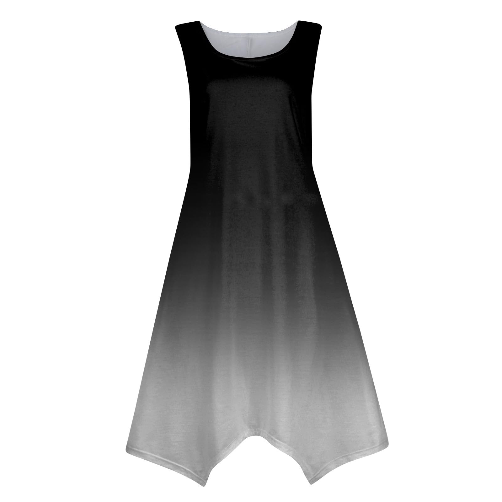 2024 Women's Summer Dresses - Casual Sleeveless Round Neck High Waist A-Line Sundress | Perfect for Beach Vacation, Outdoor Parties & Daily Wear
