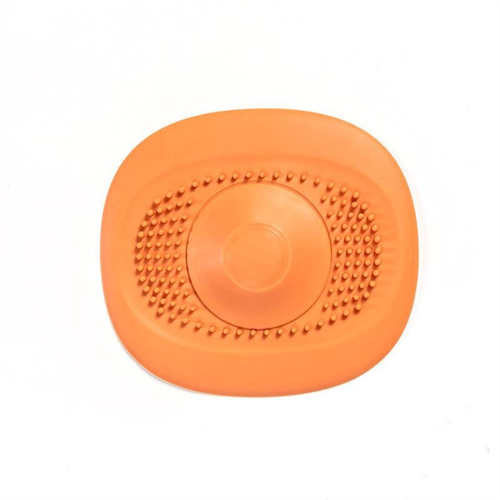 DIGUCFH Orange Kitchen Sink Filter & Bathroom Floor Drain Cover - Anti-Clogging Hair Catcher Stopper for Sink Strainer - Ideal for Kitchen, Bathroom, and Laundry Room Use
