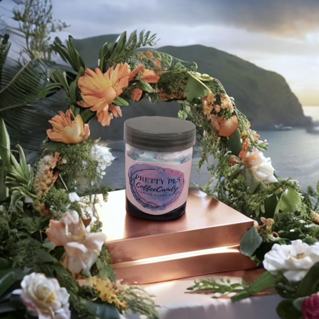 PRETTY PLS Coffee Body Scrub - Exfoliating & Nourishing Skin Treatment for Dead Skin Removal (200g) - Perfect for Spa Day, Dry Skin Care & At-Home Self Care Routine
