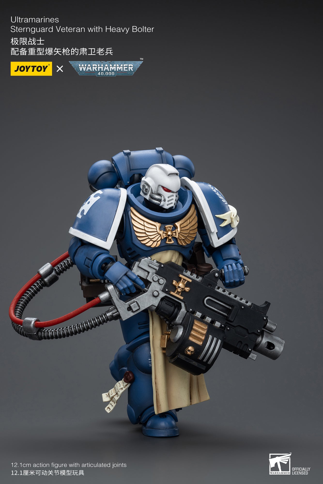 1/18 JOYTOY Warhammer 40K Ultramarines Sternguard Veteran Action Figure - Collectible Miniature for Tabletop Gaming & Display