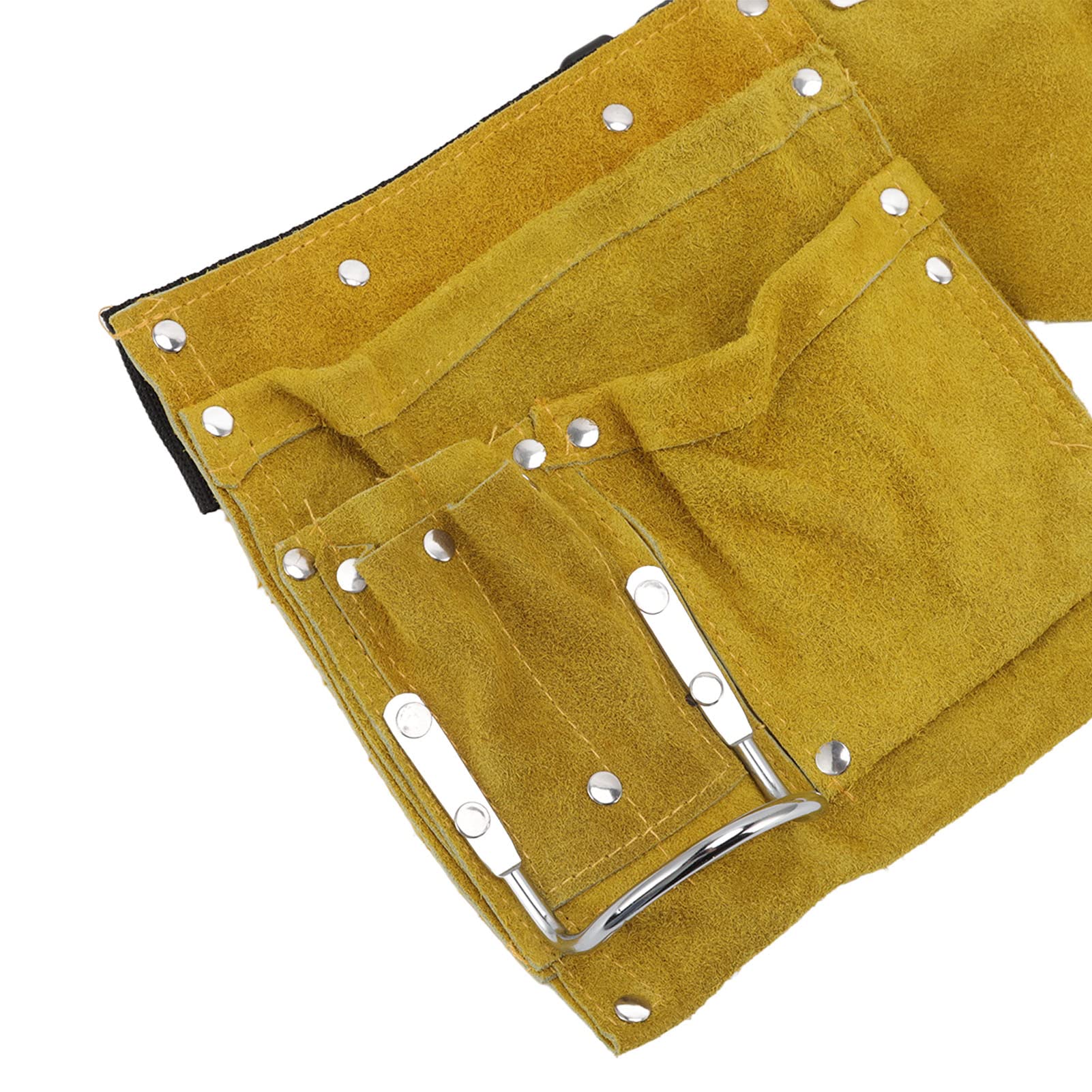 10-Pocket Carpenter Tool Belt with Quick Release Buckle - Heavy Duty Work Apron for Woodworkers, Framers, Contractors & Plumbers - Ideal for Construction Sites & DIY Projects
