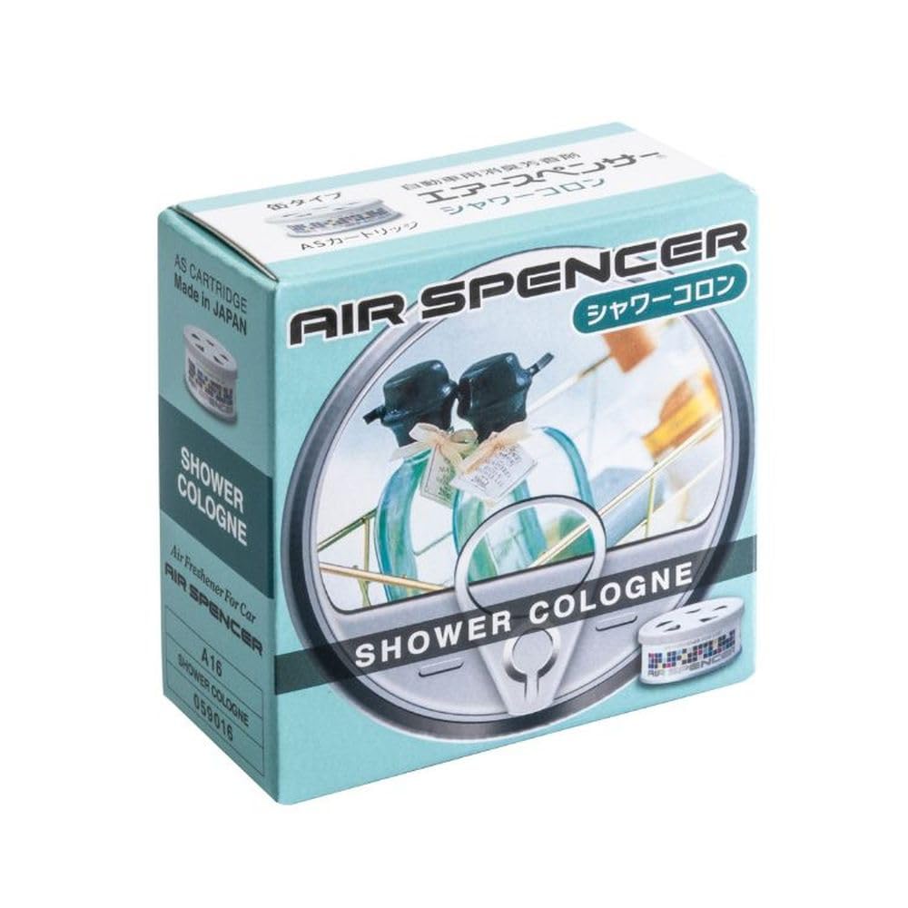Air Spencer Eikosha Car Air Freshener Refill - Shower Cologne Scent for Long-Lasting Fragrance | Perfect for Cars, Offices & Home Use
