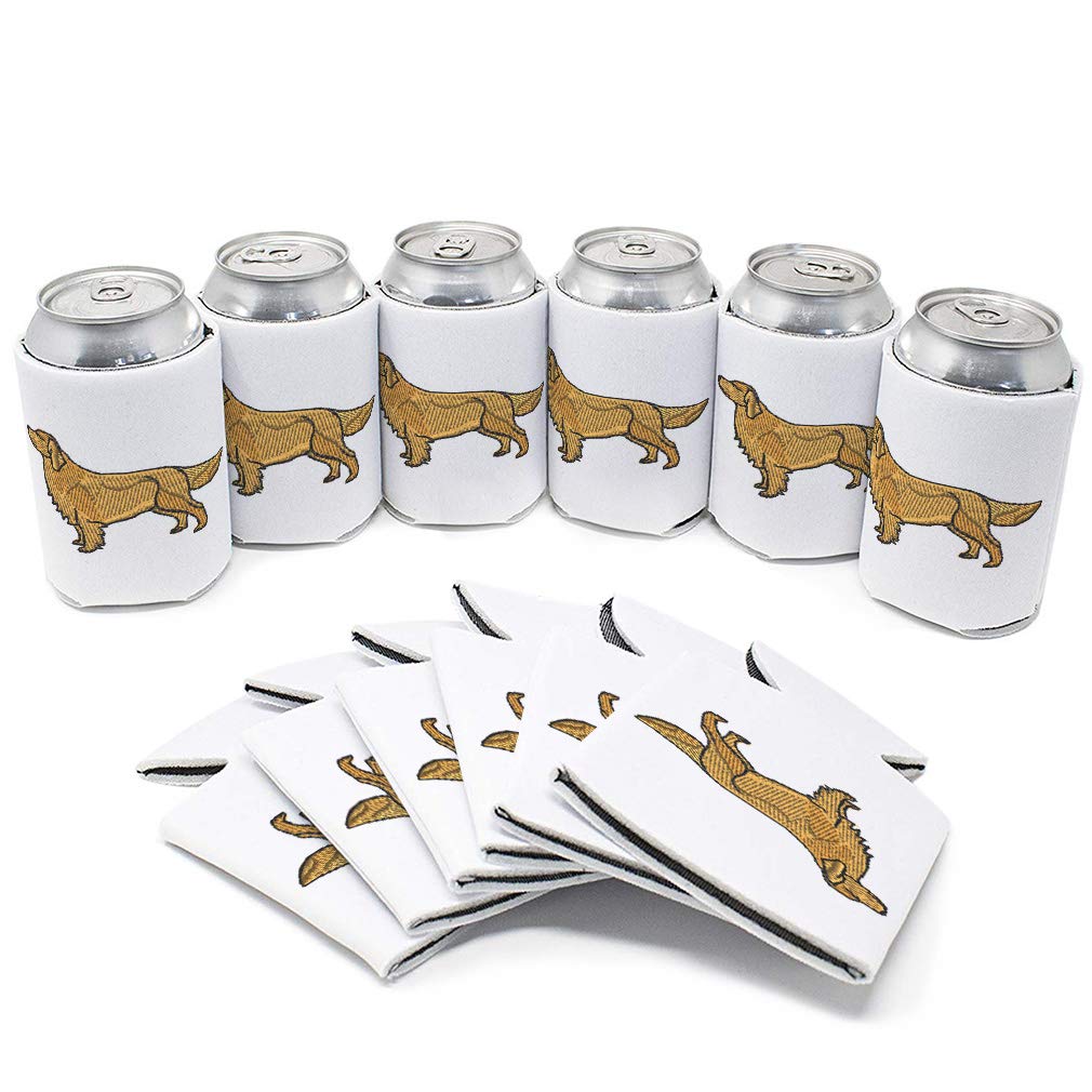 Golden Retriever Dog Beer Sleeves - Insulated Can Coolers for Pets & Parties