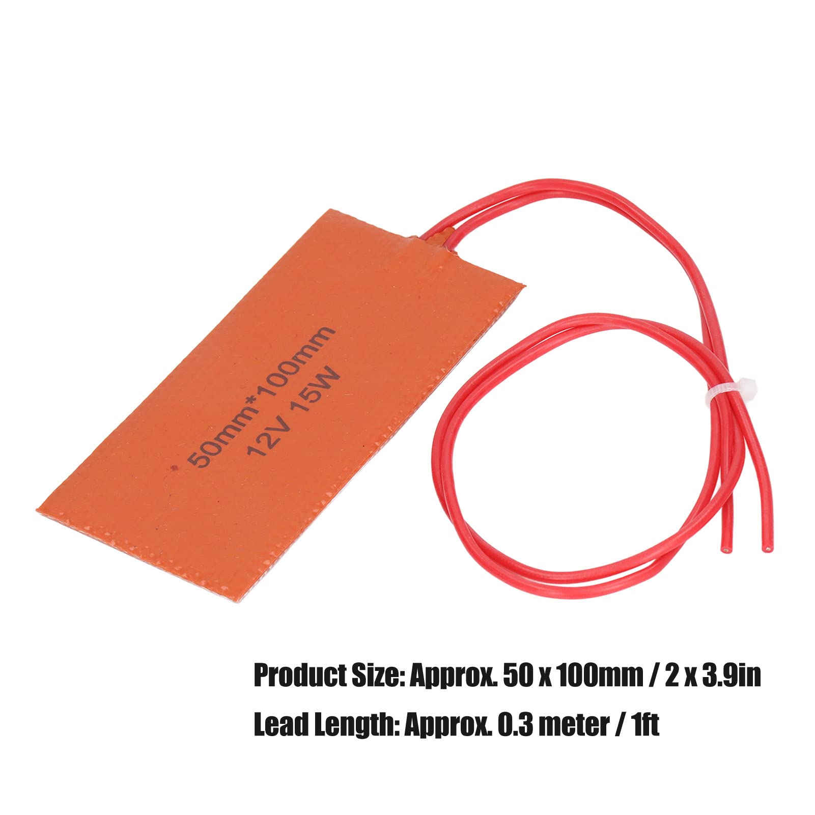 4PCS 12V 15W Flexible Silicone Heating Pad - Electric Heater Mat for Constant Temperature, Replacement Pad for Electric Blankets & Oil Drums - Perfect for Home Heating, DIY Projects, and Industrial Applications