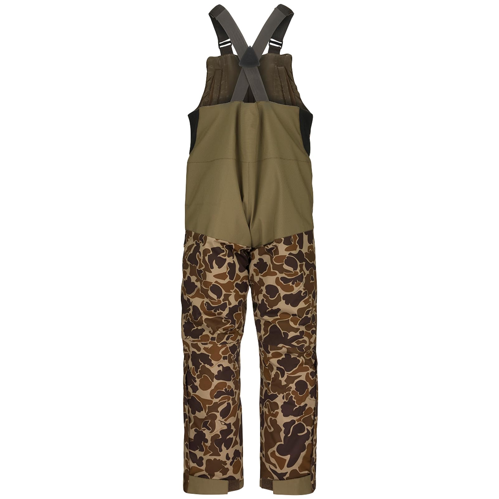 Drake Waterfowl Men's LST Reflex Insulated Hunting Bib - Windproof, Waterproof & Breathable Camo Overalls with Multiple Pockets for Cold Weather Hunting and Outdoor Activities