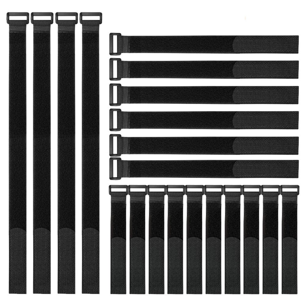 Reusable Fastening Cable Straps & Ties Set - 20 Pack (8