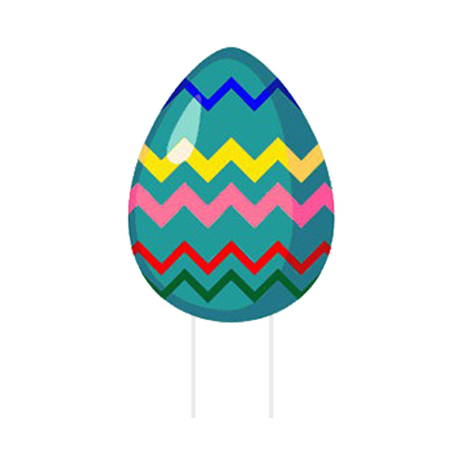 Colorful Easter Bunny & Chick Garden Decor - Outdoor Yard Sign for Flowers, Patio, Lawn - Perfect for Easter Egg Hunts & Spring Decorations