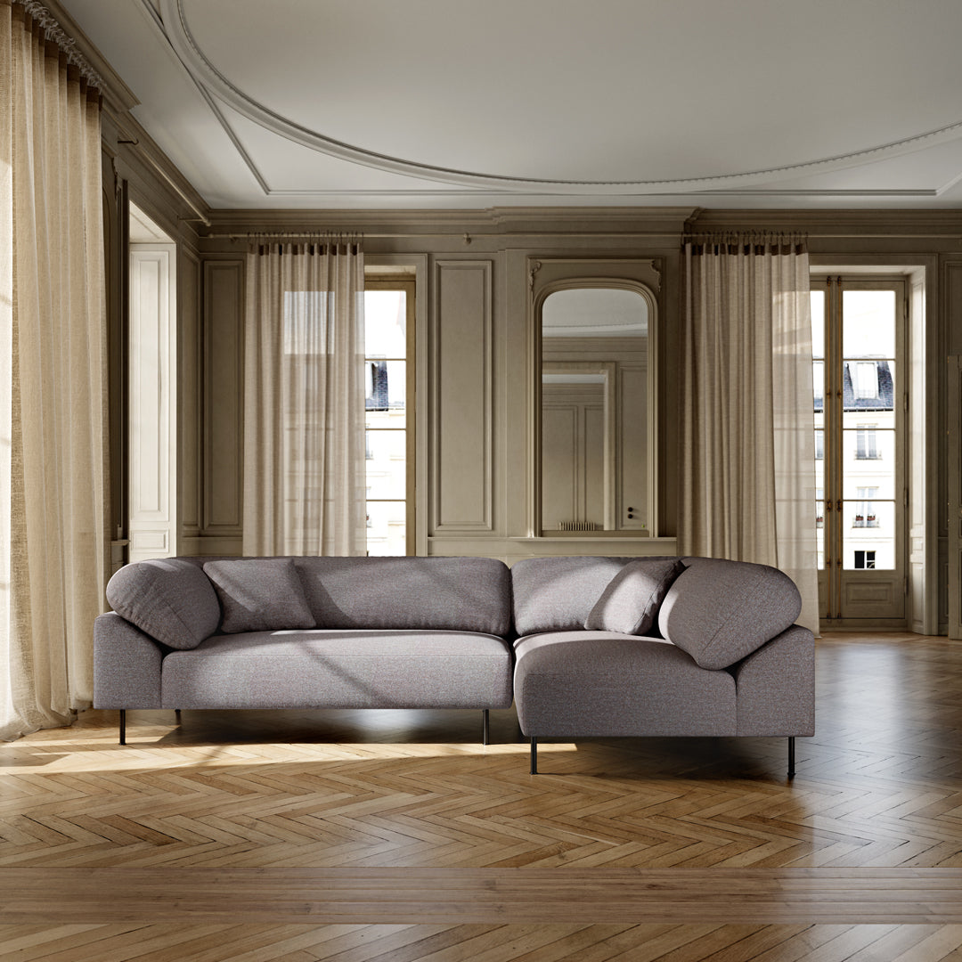 Modular Sectional Sofa with Pre-Configured Collar Design - Easy Setup for Living Room, Family Room & Home Theater Comfort