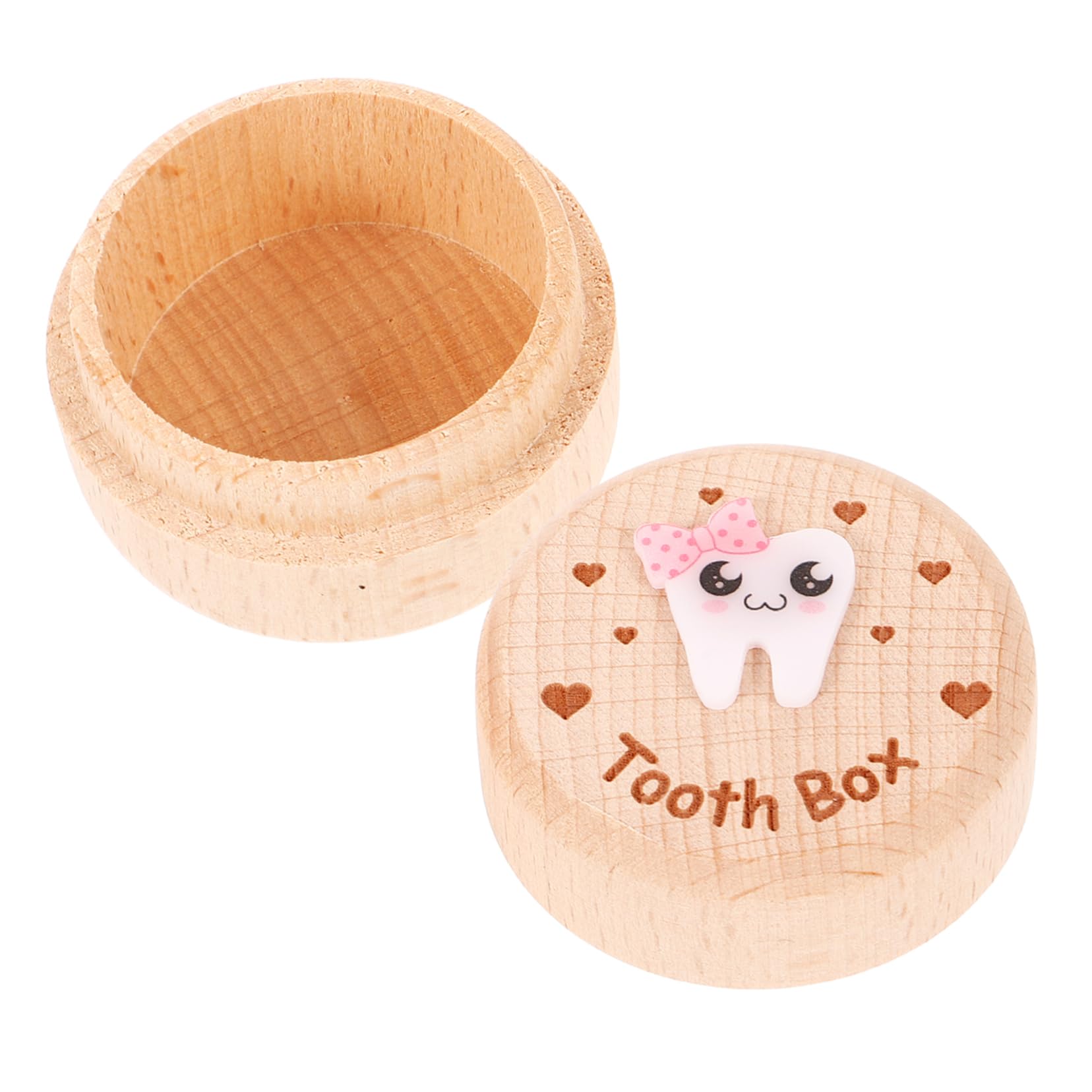 COOLHIYA Wooden Tooth Fairy Box - Premium Tooth Storage Kit for Kids, Baby Teeth Organizer & Keepsake Holder - Perfect for Tooth Fairy Gifts & Childhood Memory Preservation