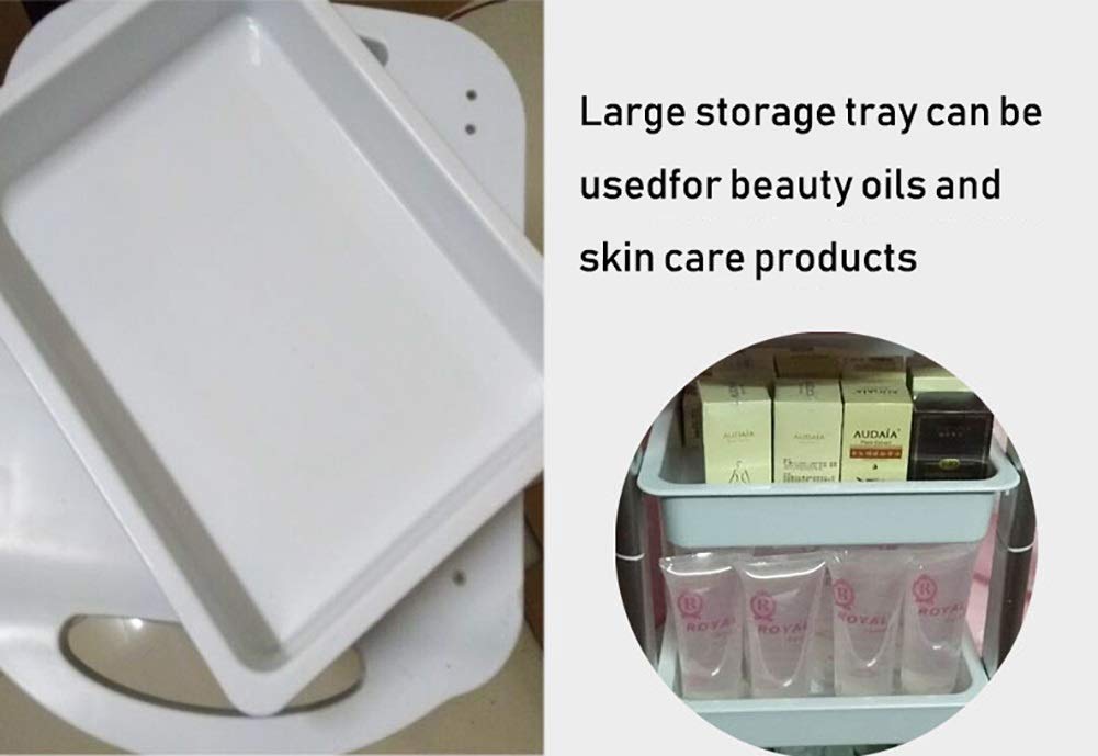 Multifunction Portable Hand Truck - Modern Salon Rolling Utility Cart with Wheels & Casters, 50Kg Capacity | Beauty Salon, Spa, Home & Office Use