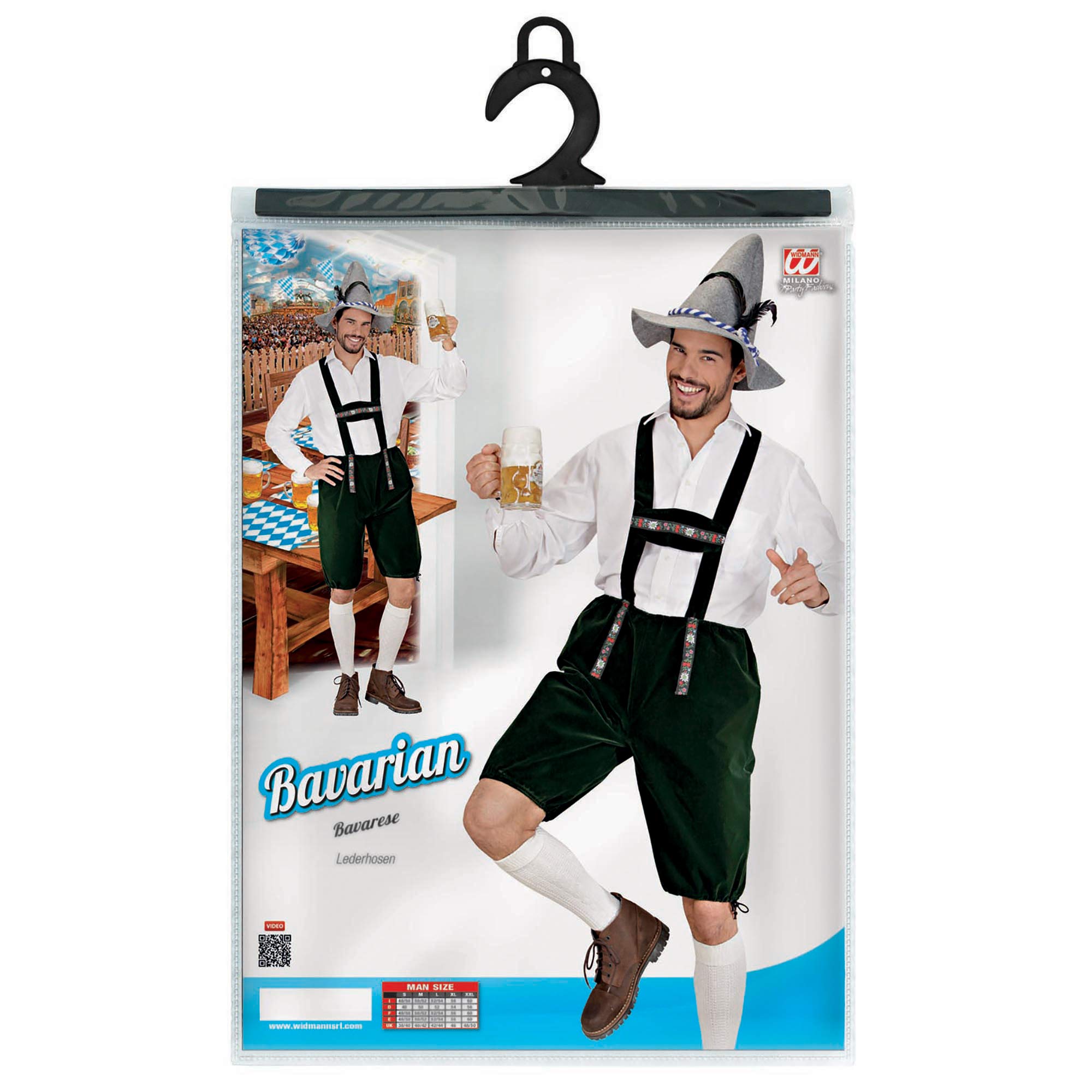 Authentic Bavarian Lederhosen Costume for Men - Traditional German Oktoberfest Outfit (Size M) | Perfect for Oktoberfest, Halloween, and Themed Parties