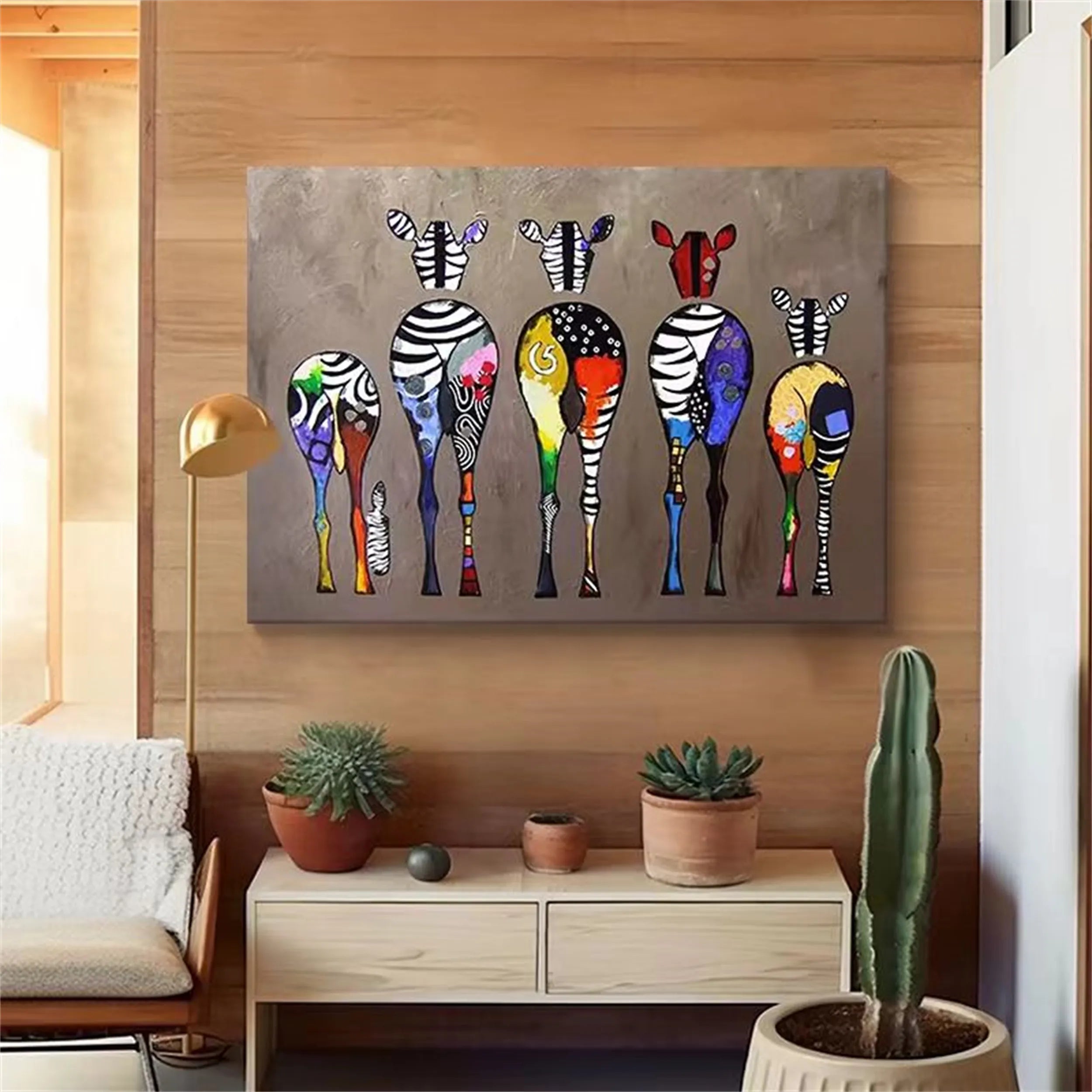 Animal Art Painting #AP019 - Handmade Wildlife Canvas Art for Home & Office Decor | Perfect for Living Room, Bedroom, or Gift