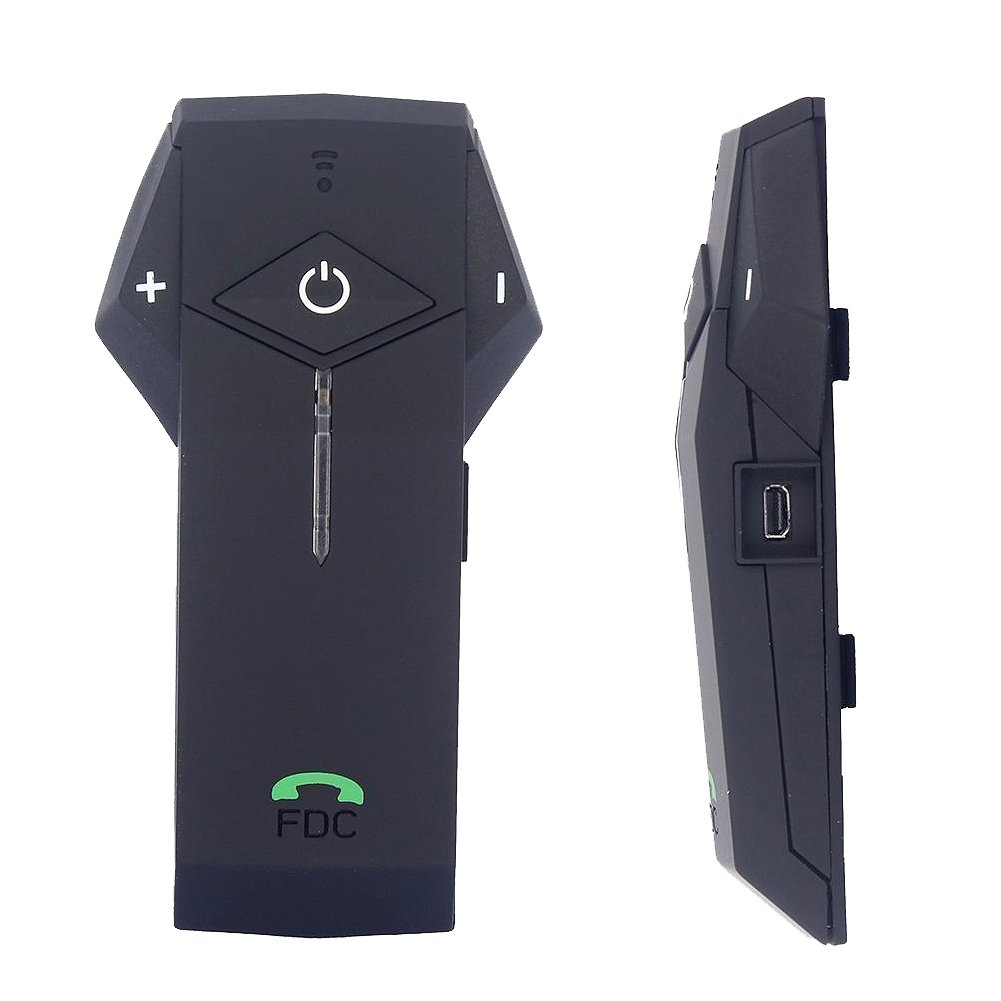 EuroFone Colo-RC Motorcycle Helmet Intercom - 1000M Range IP65 Waterproof Bluetooth Communication System with DSP & CVC Noise Cancellation, FM Radio - 2 Pack for Group Riding and Adventure Tours