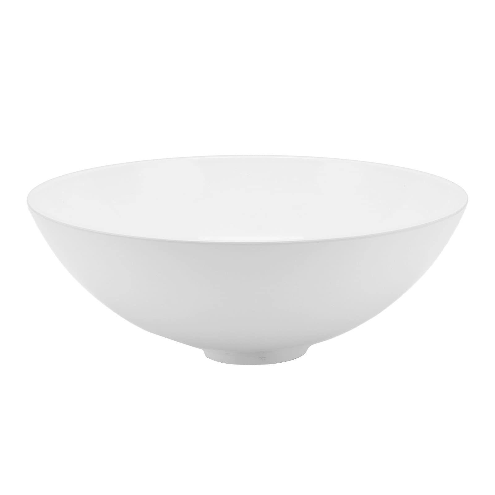 Modern Acrylic Circle Bathroom Sink in Yacht White - Space-Saving RV/Van Ship Sink for Tiny Homes, Campers & Marine Use