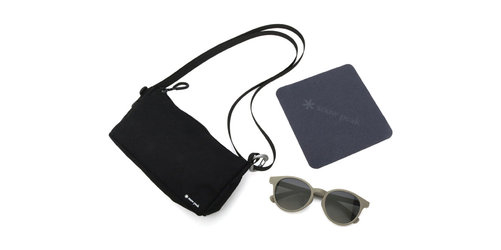 JINS x Snow Peak Polarized Sunglasses 235 82 - UV Protection Outdoor Sports & Travel Accessories for Hiking, Cycling, and Beach Activities