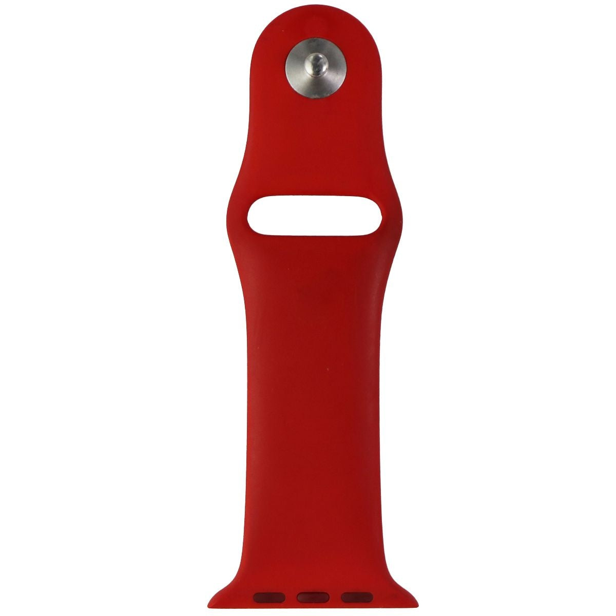Apple Watch 42mm/44mm/45mm Sport Band - Red Replacement Strap for 1st Gen & Series 1-7 | Comfortable Silicone Wristband for Workouts, Running & Everyday Wear