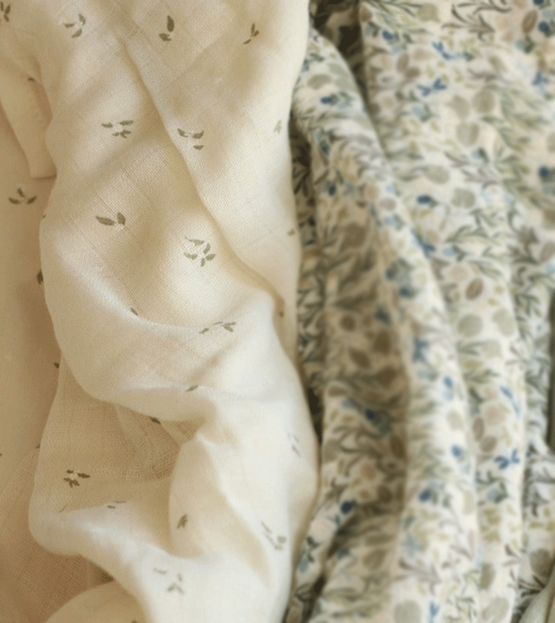 Avery Row Nettle Scatter Muslin Fabric - Soft Breathable Material for Baby Swaddles, Nursing Covers & Home Decor