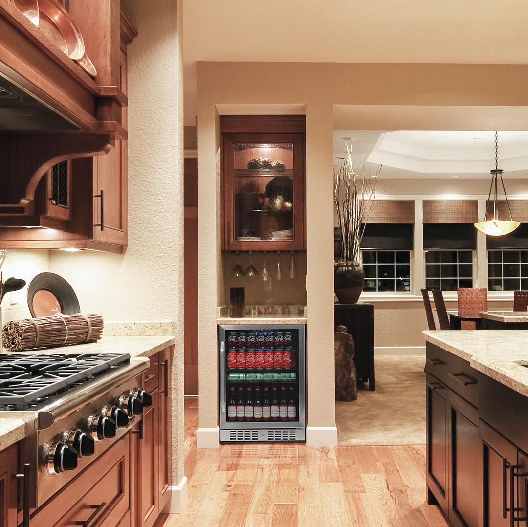 Newair® 177 Can Built-In Stainless Steel Beverage Refrigerator - Perfect for Home Bars, Offices, and Entertaining Spaces