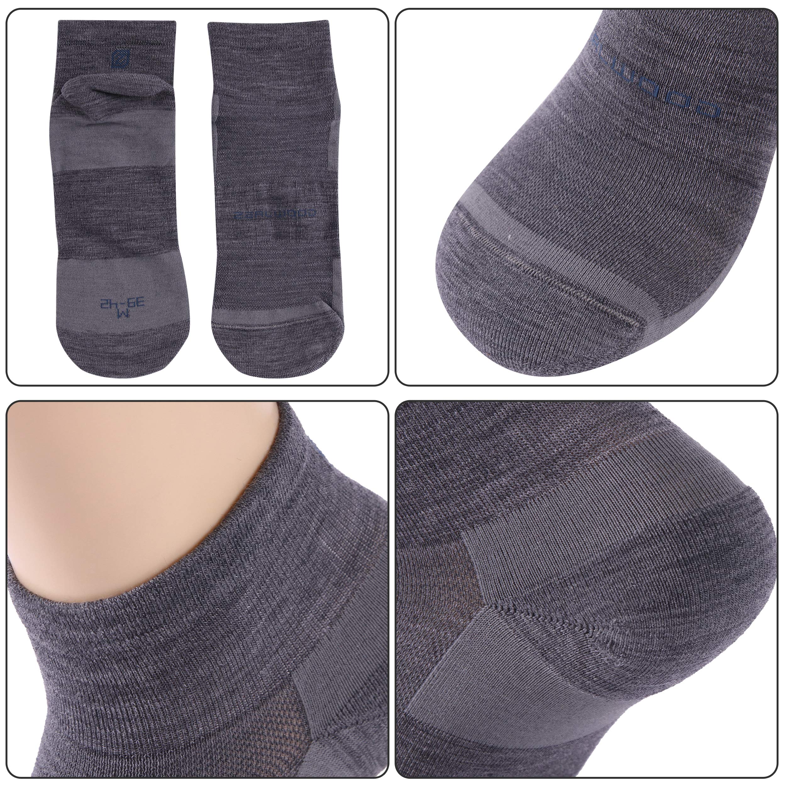 ZEAL WOOD Unisex Wool Athletic Socks - Lightweight Breathable Cycling Socks for Men & Women - Perfect for Running, Hiking & Outdoor Sports