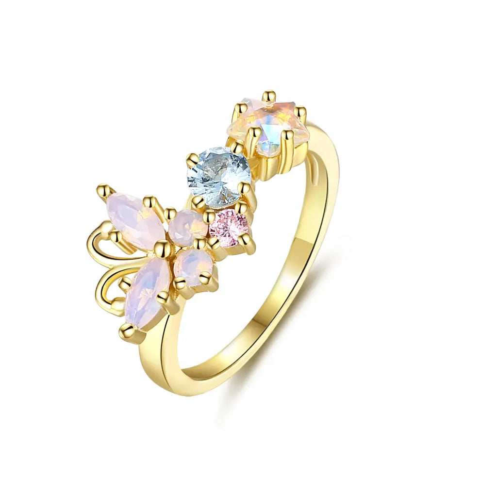 Vanessa Ring - Elegant Sterling Silver Women's Ring with Cubic Zirconia, Perfect for Engagement, Wedding, Anniversary & Everyday Wear