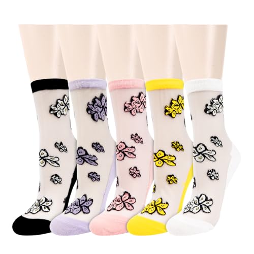 5 Pack-cherry Blossom(black, White, Pink, Purple, Yellow)