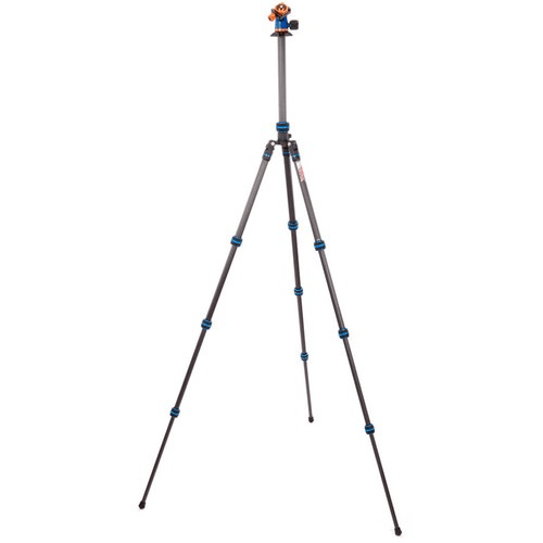 3 Legged Thing Punks Billy 2.0 Carbon Fiber Tripod with AirHed Neo 2.0 Ball Head (Blue) - Professional Camera Tripod for Photography, Videography & Travel - Lightweight & Durable Tripod for DSLR, Mirrorless & Video Cameras