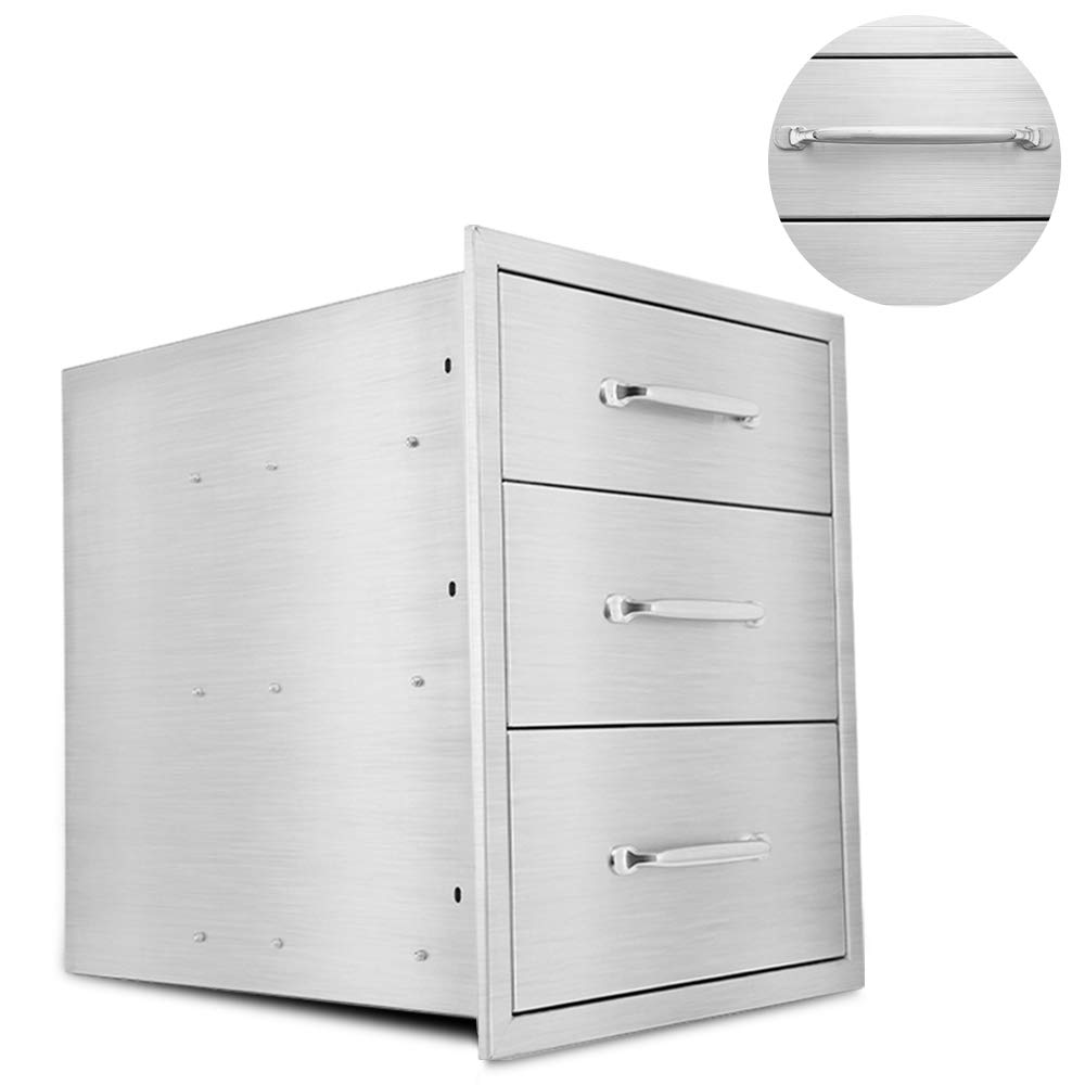 Stainless Steel Outdoor Kitchen Drawer 15.7