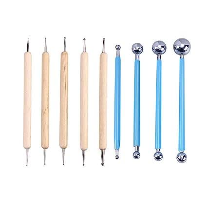 9 PCS SCHMIDT Dotting Tools Set for Mandala Painting, Nail Art & Rock Painting – Multiuse Dot Art Supplies for Adults & Kids | Perfect for DIY Crafts, Home Decor & Creative Projects