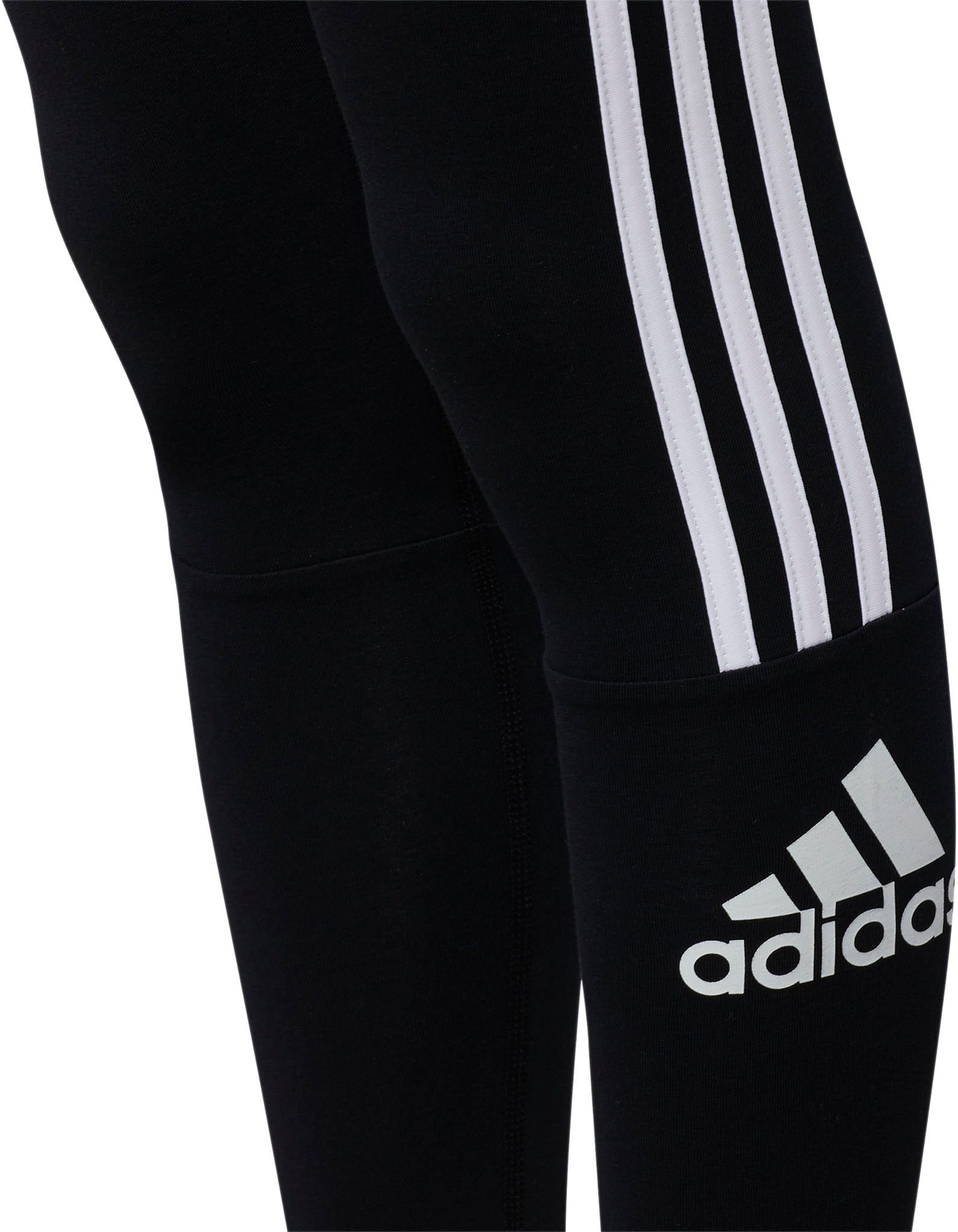 3 Stripe Logo Tight Leggings for Girls - High Waist Yoga Pants with Side Stripes - Perfect for Gym, Running & Workout