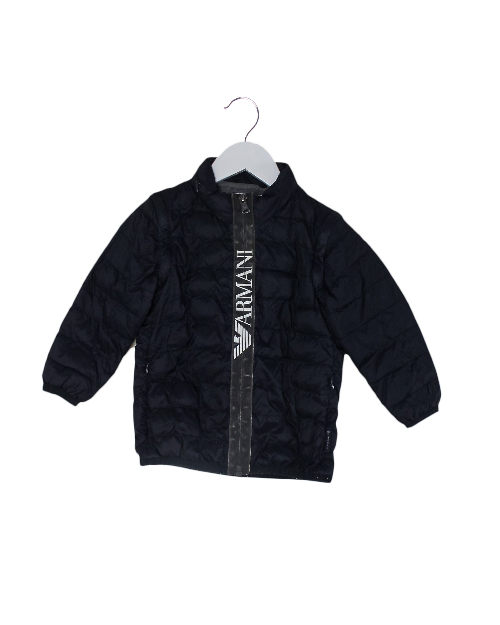 Armani Thin Puffer Jacket for Toddlers 2T - Lightweight Winter Coat for Boys & Girls - Perfect for Outdoor Play & Cold Weather
