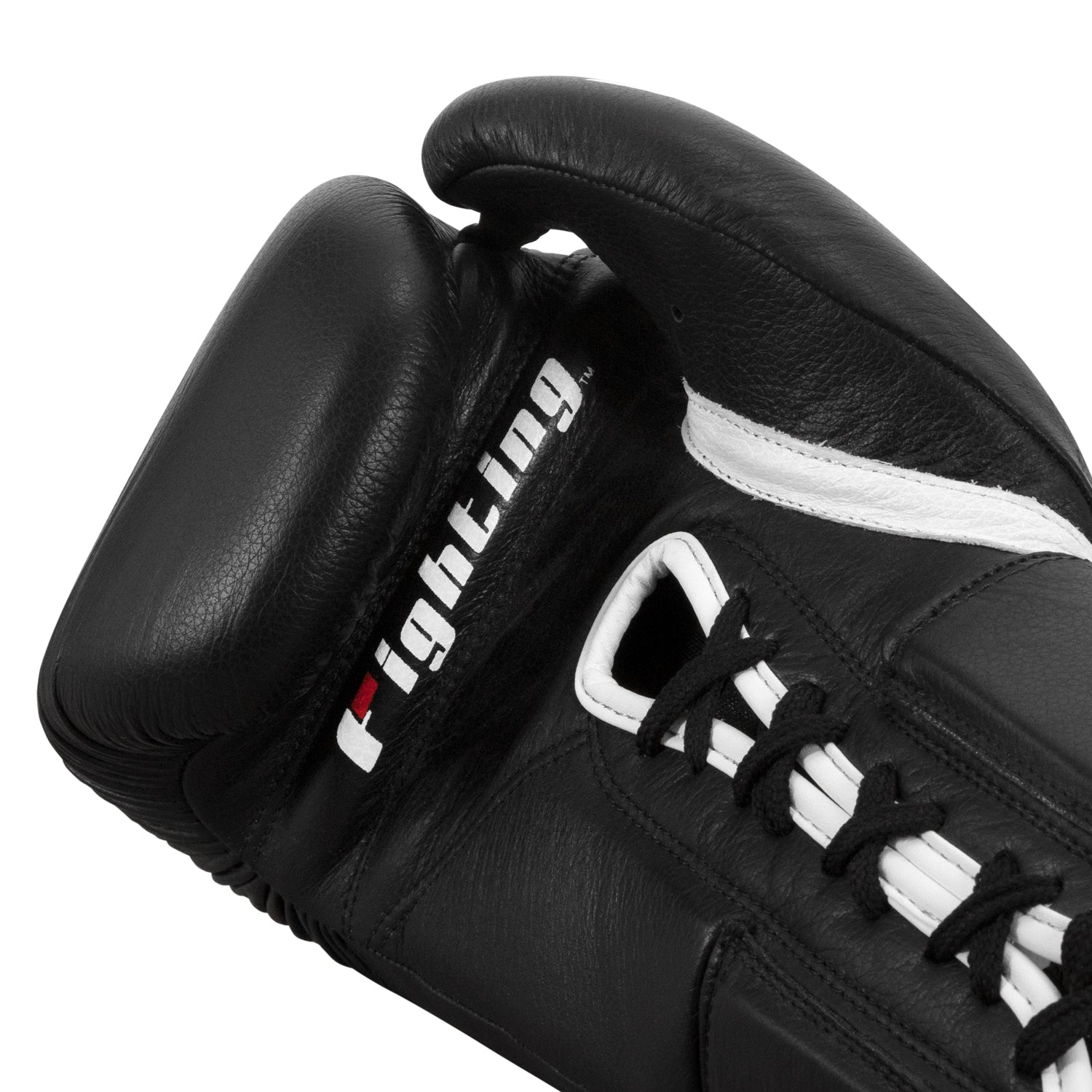 Fighting Fury Professional Lace-Up Boxing Gloves for Training - Premium Leather MMA Sparring & Heavy Bag Workout Gear