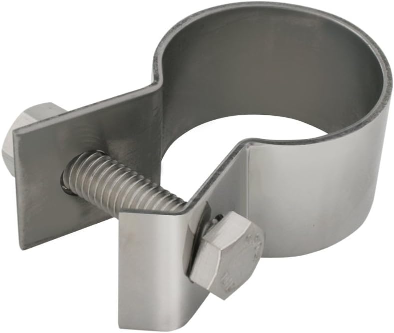 Stainless Steel Quarter Fender Tube Clamps 2 Pack - Heavy Duty Rust Proof Bike Frame Clamps for Motorcycle, Bicycle, Scooter Accessories - Perfect for Off-Road, Commuting & Custom Builds