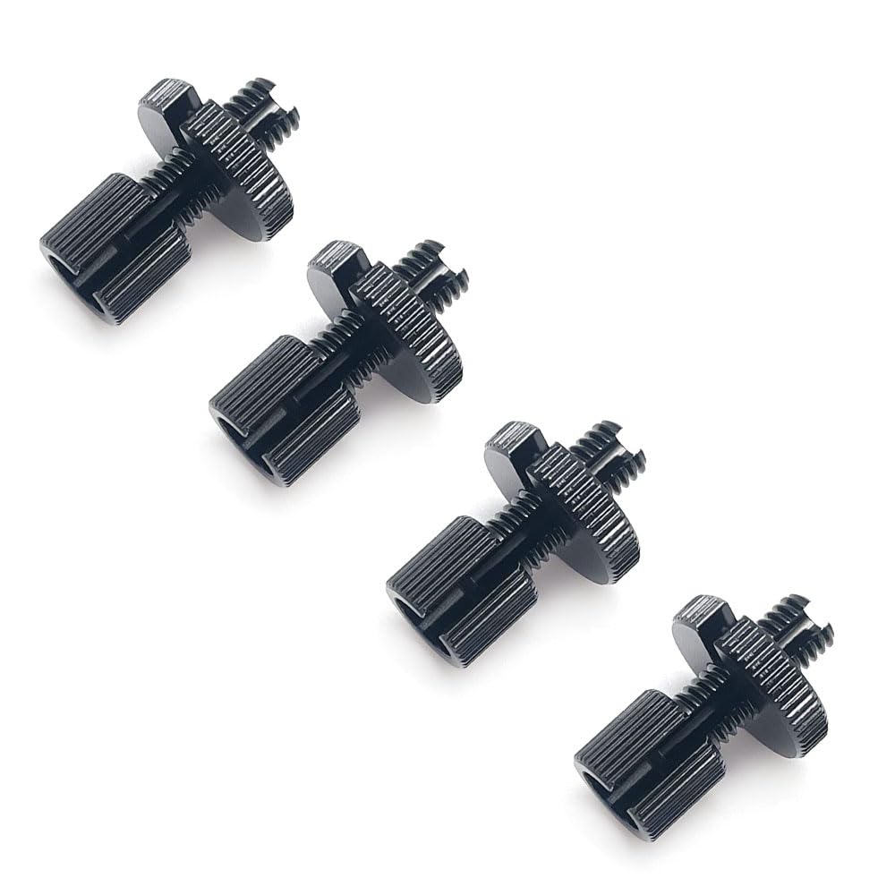 4Pcs M8 Clutch Brake Cable Adjuster Kit - for Honda Yamaha Kawasaki Suzuki ATV Motorcycle Accessories (Black) - Easy Installation & Maintenance