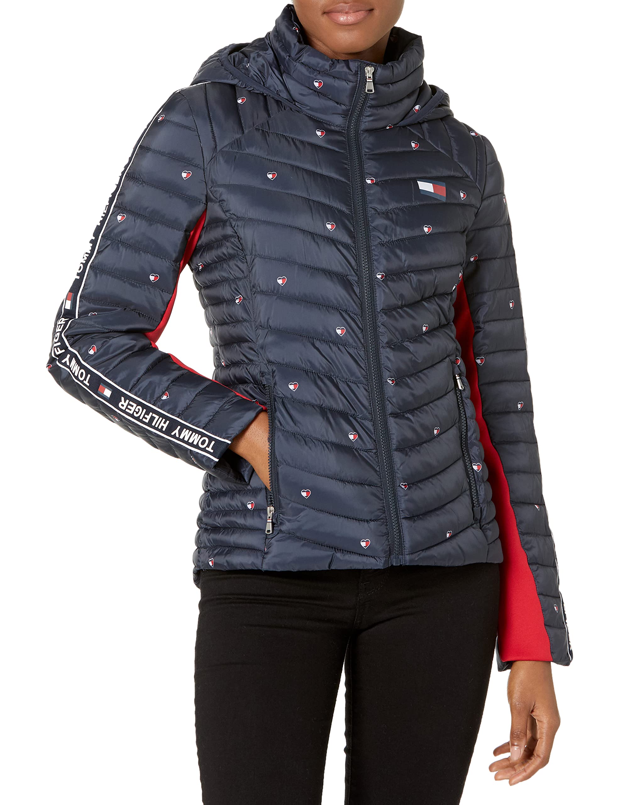 Tommy Hilfiger Women's Puffer Jacket - Lightweight Winter Coat, Water-Resistant, Warm Quilted Down Jacket for Women | Perfect for Outdoor Activities, Travel & Casual Wear