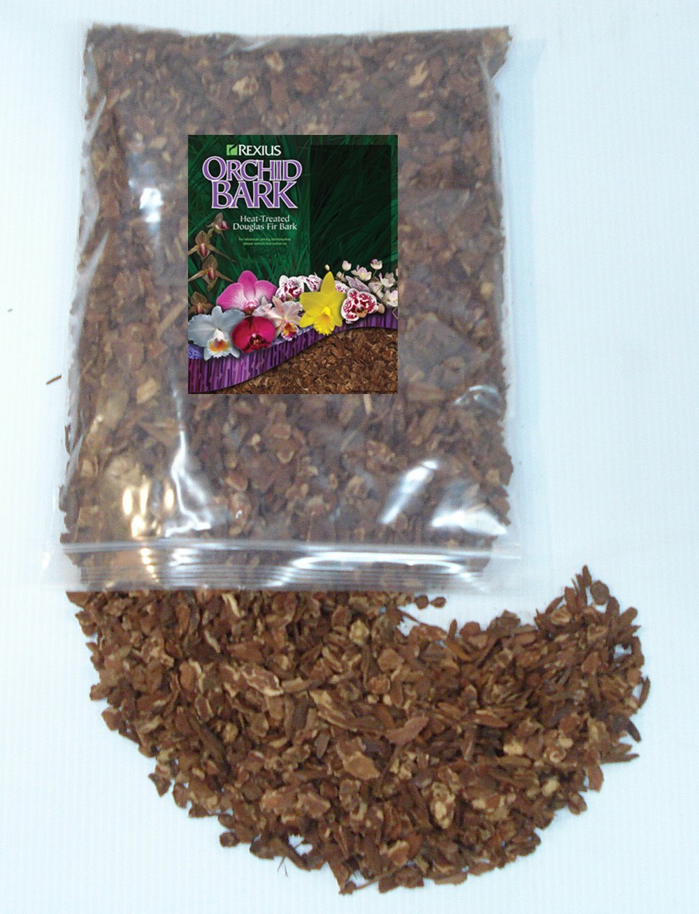 Premium Custom Blend Orchid Potting Mix 1 Gallon - Small Chip Fir Bark with Perlite & Vermiculite - Ideal for Orchid Repotting & Indoor Plant Care