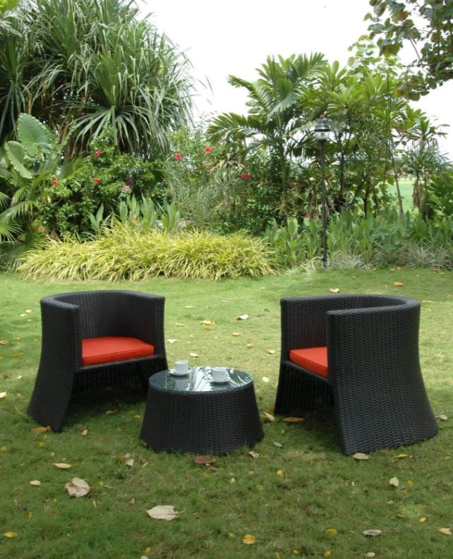 Anderson Teak Milano 3-Piece Outdoor Dining Set with Chairs - Weather-Resistant Patio Furniture for Garden, Poolside & Backyard (Model SR 052)